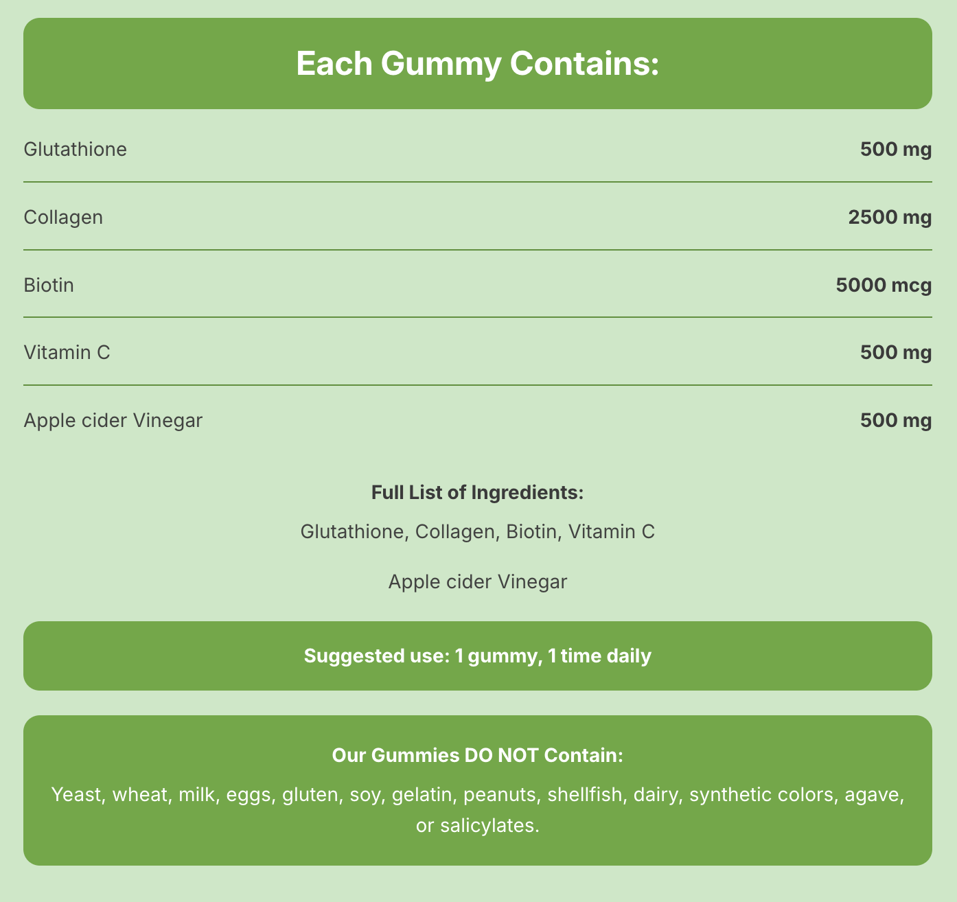 VitGlow - Pack of 2 - Skin, Hair & Nail Gummies