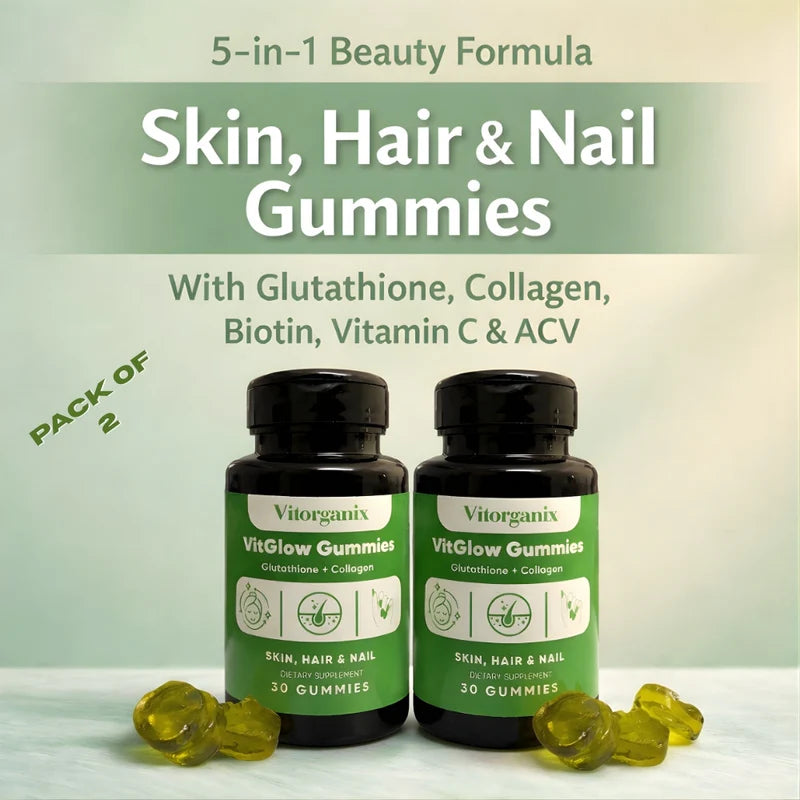 VitGlow - Pack of 2 - Skin, Hair & Nail Gummies